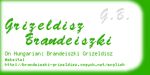 grizeldisz brandeiszki business card
